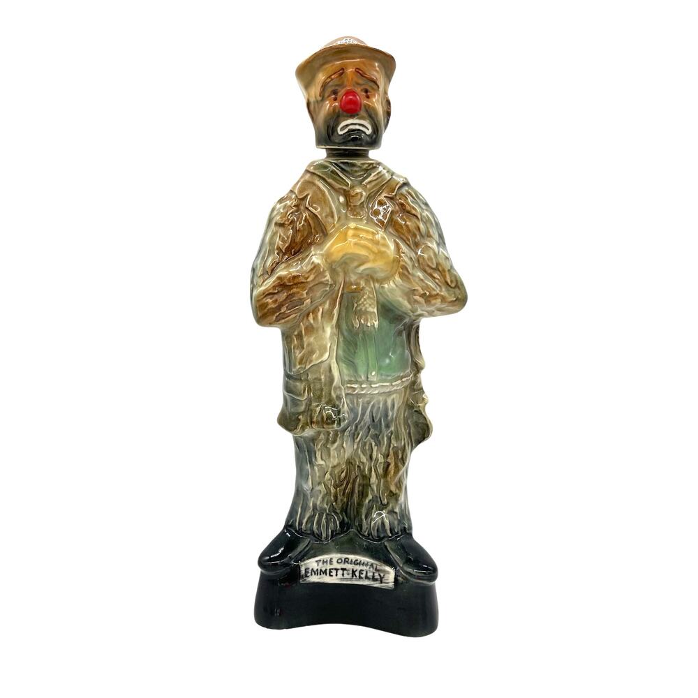 James Jim Beam Decanter Emmett Kelly 1971 Regal China